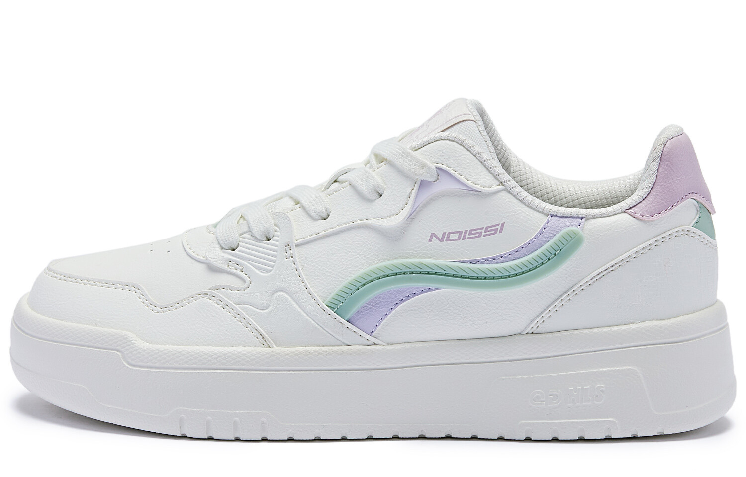 

Кроссовки QIAODAN Skateboarding Shoes Women's Low-top Ivory/misty Purple, слоновая кость/фиолетовый