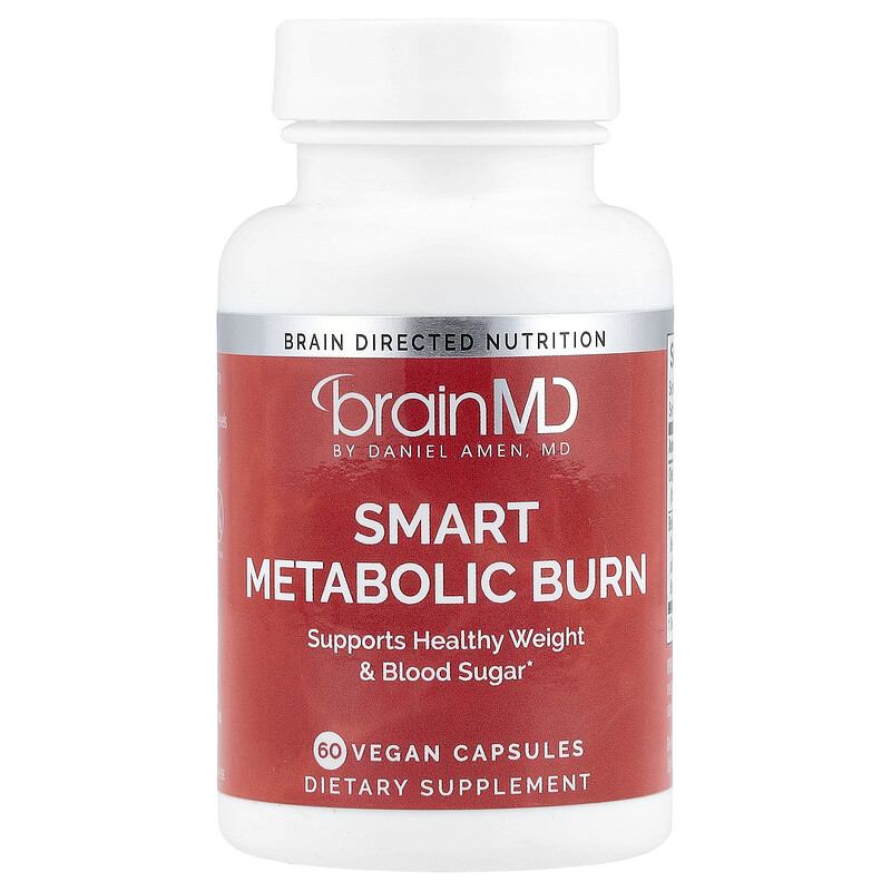 

BrainMD, Smart Metabolic Burn, 60 веганских капсул