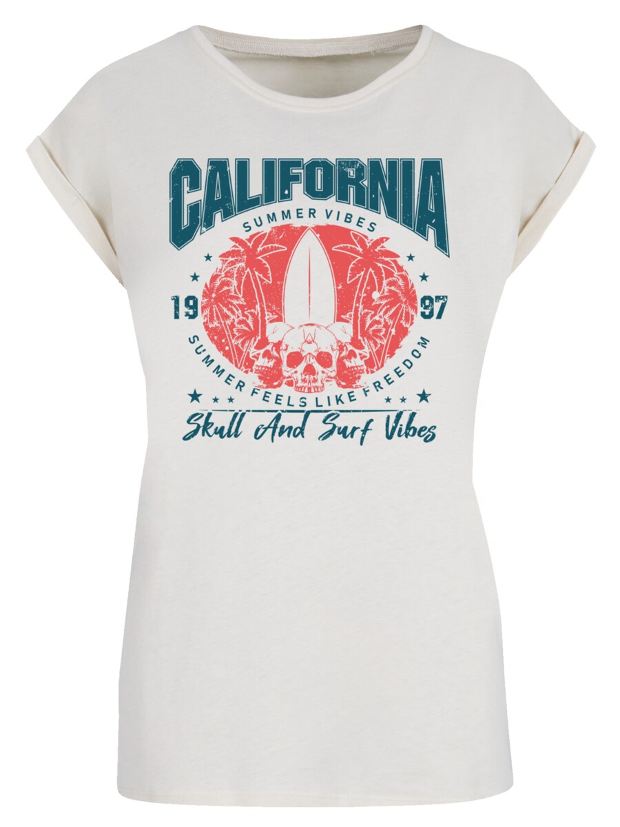 

Рубашка F4NT4STIC California skull summer vibes, песочный