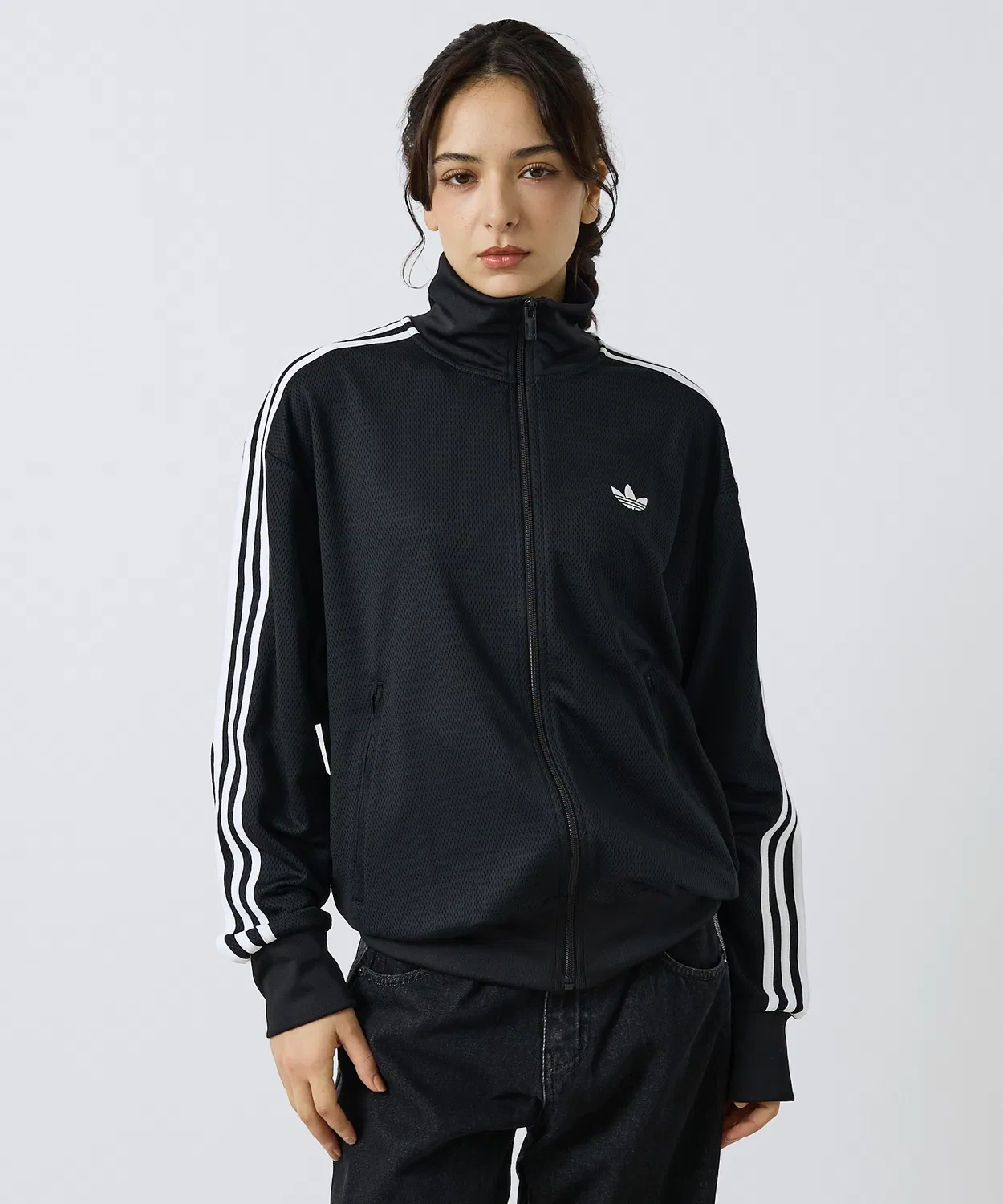Трек-топ ADICOLOR WOVEN FIREBIRD TRACK TOP от Adidas, нейлон, черный