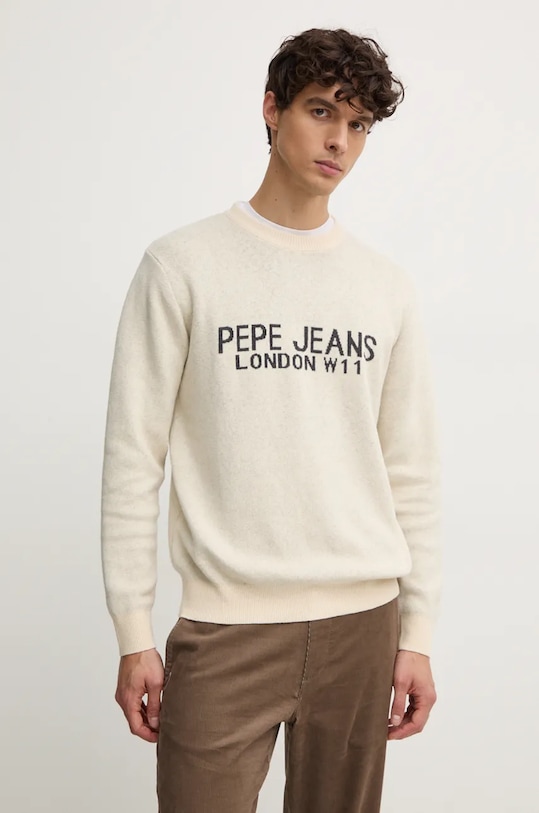 

Свитер с добавлением шерсти CARDIN Pepe Jeans, бежевый