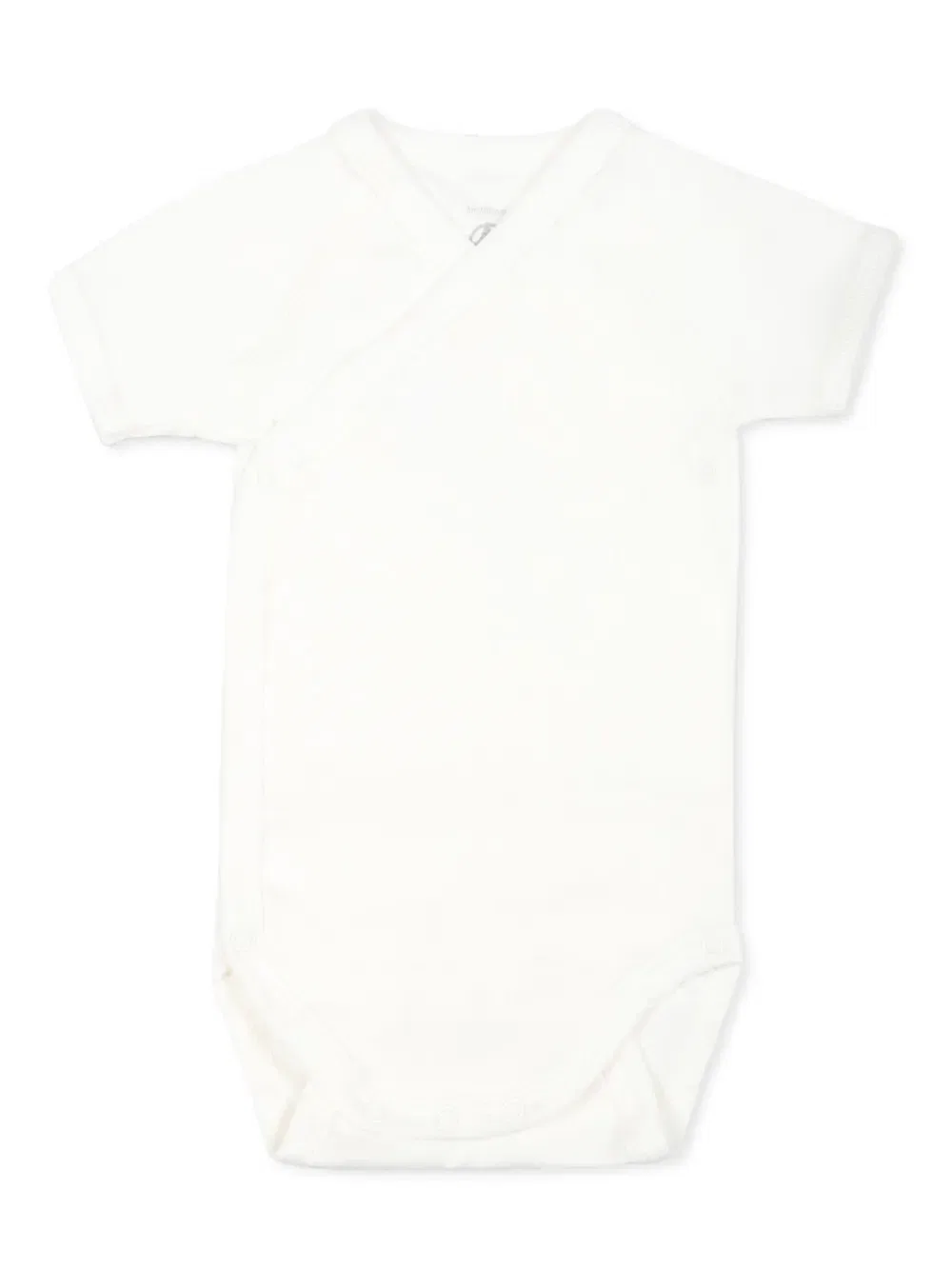 Полосатые боди из органического хлопка (комплект из трех штук) Petit Bateau, белый — фото 4