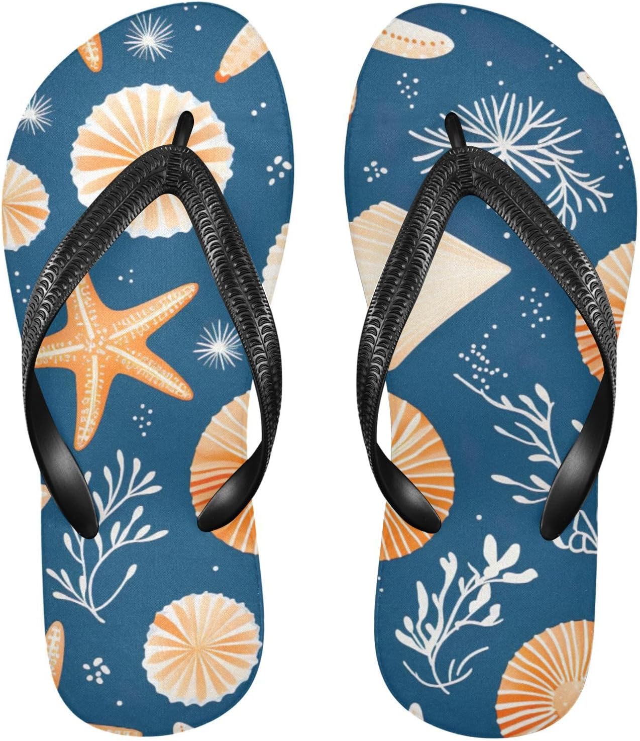 

Пляжные летние сандалии Seashell Starfish для женщин и мужчин, шлепанцы для душа Kfbe
