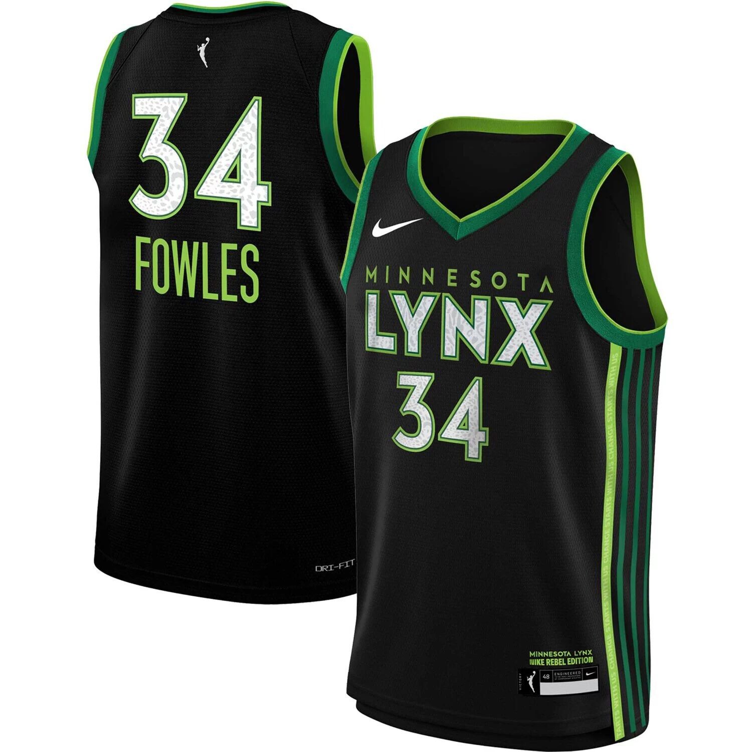 

Молодежный черный джерси Nike Sylvia Fowles Minnesota Lynx Swingman Player — Explorer Edition Nike