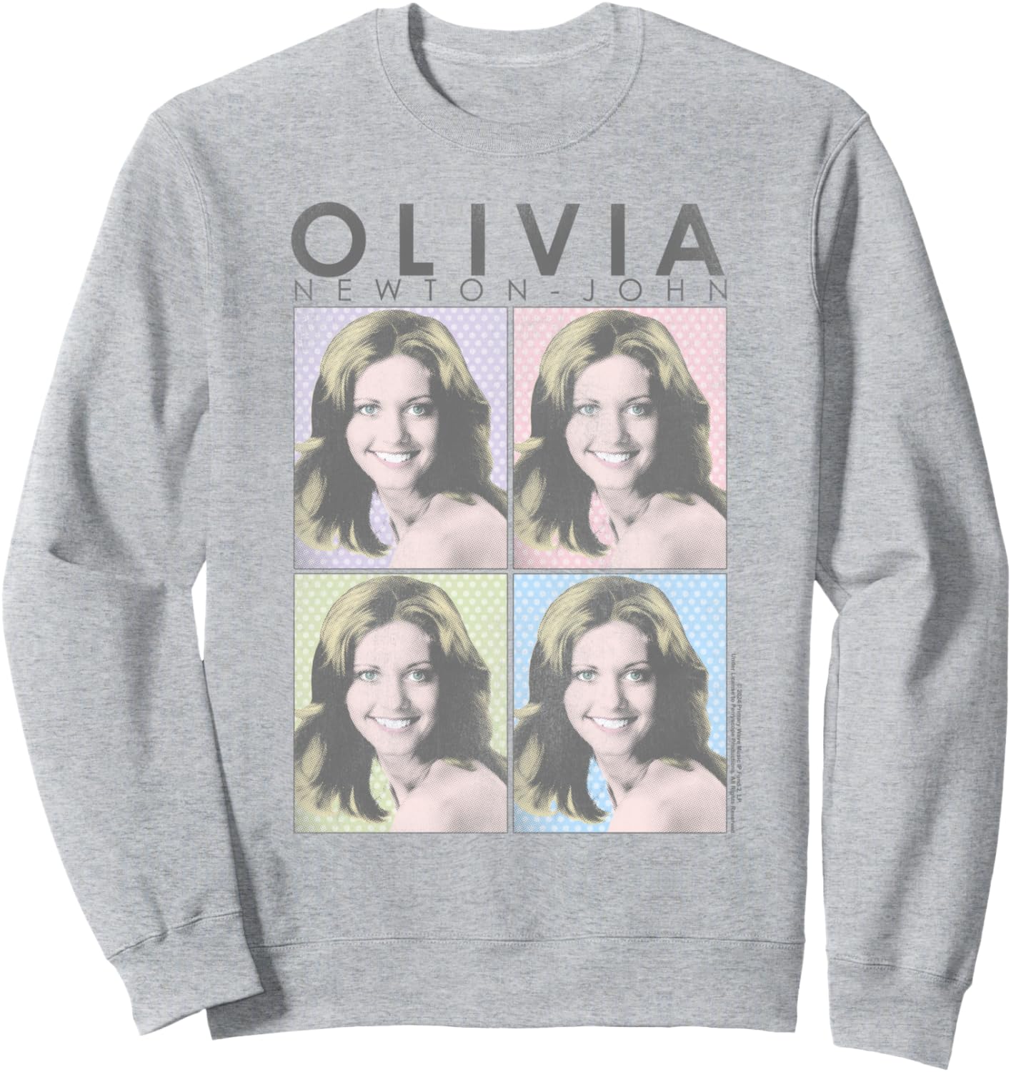 

Толстовка в стиле поп-арт с цветовыми блоками от Оливии Ньютон-Джон Popfunk, серый