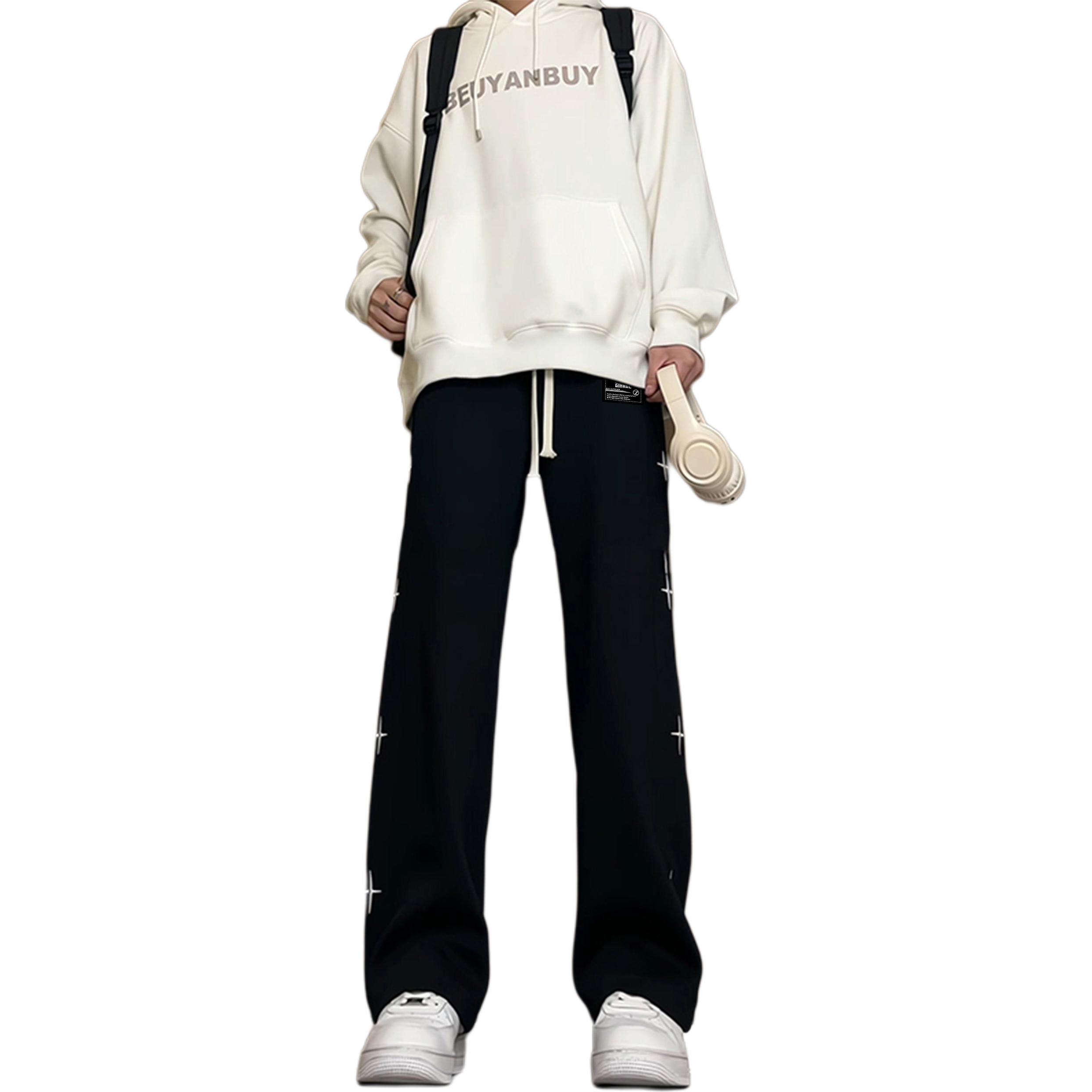 

Вязаные спортивные штаны Unisex ZIAREL, черный with removable logo