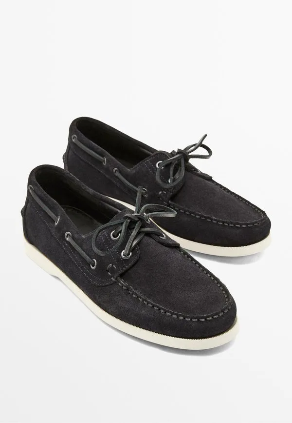 Лоферы Massimo Dutti, Mottled Dark Blue — фото 2