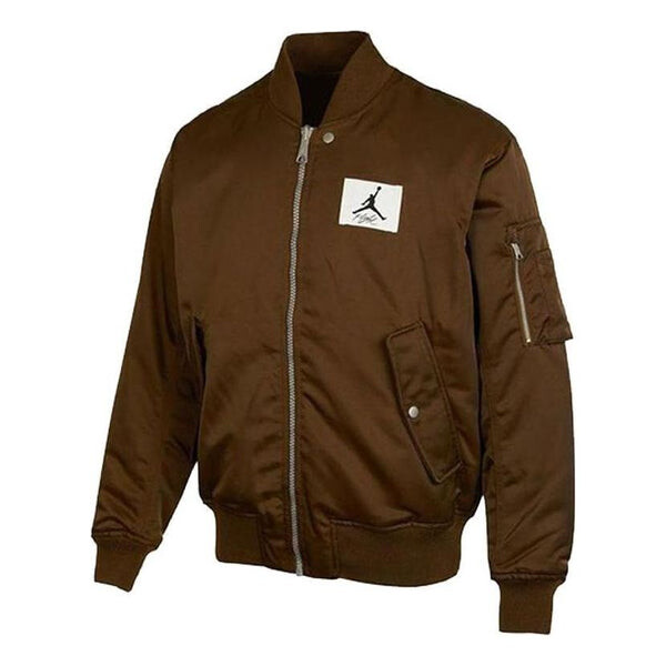 

Куртка Air Jordan Logo Patch Baseball Collar Jacket 'Kahki', цвет kahki