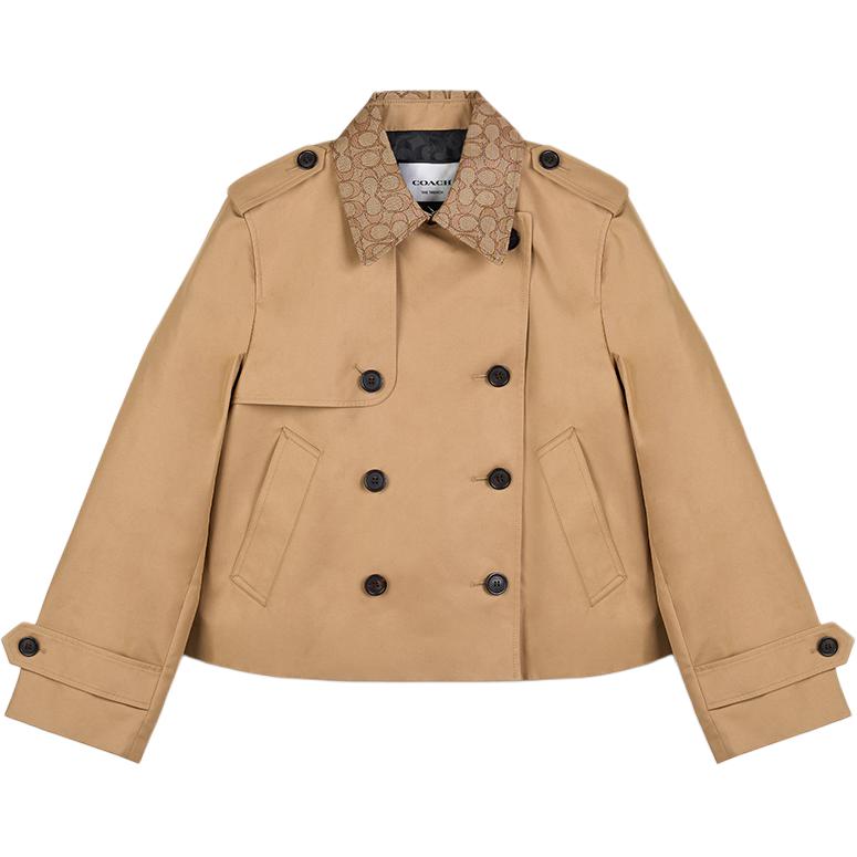 

COACH Хаки женское пальто тренч, Khaki