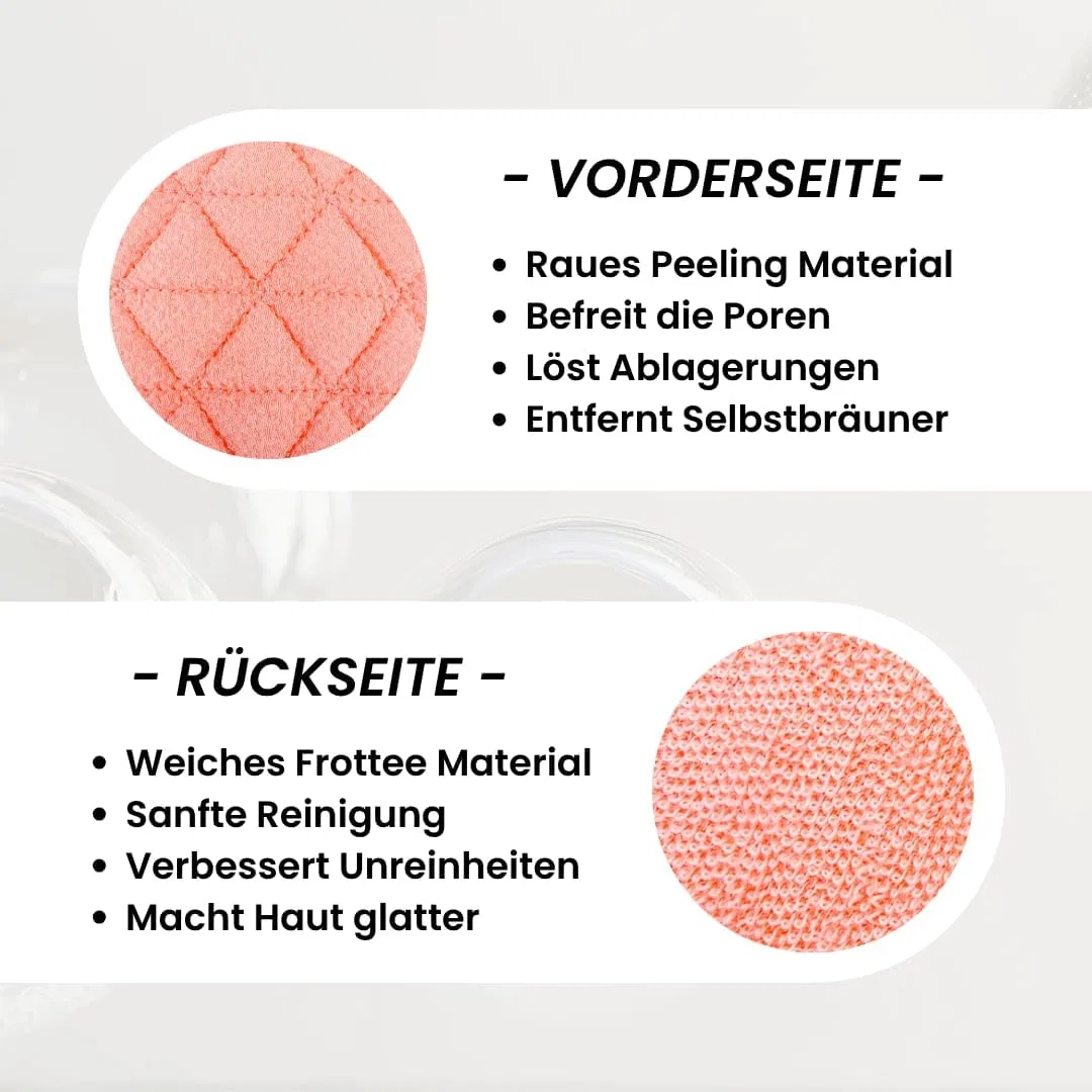 Премиум-мочалка для спины Tanera Skin (персиковая) Tanera Skin, Peach — фото 3