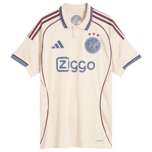 

Футболка третья Аякс Амстердам 25/26 Adidas, halo ivory