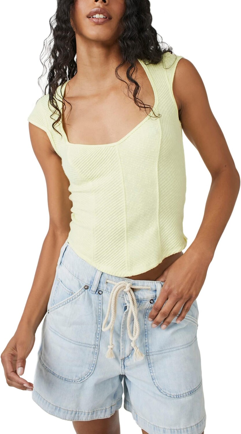 

Топ Free People Boss Babe Tank, цвет Key Lime Pie