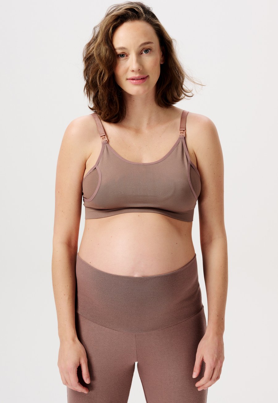 

Бюстгальтер Noppies NOPPIES MATERNITY ESSENTIALS SEAMLESS PUMPING AND NURSING BRA MAE SENSIL BREEZE, Deep Taupe/Mottled Beige