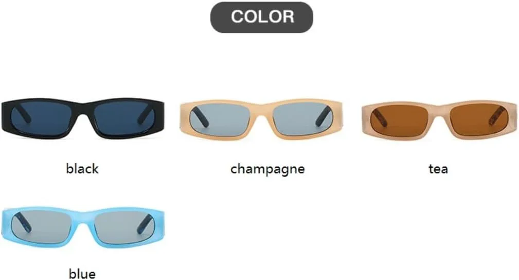 

Солнцезащитные очки для мужчин и женщин - защита UV400 - маленькая оправа, линзы конфетных цветов, для занятий спортом на открытом воздухе и вождения DSVIGF, Tea