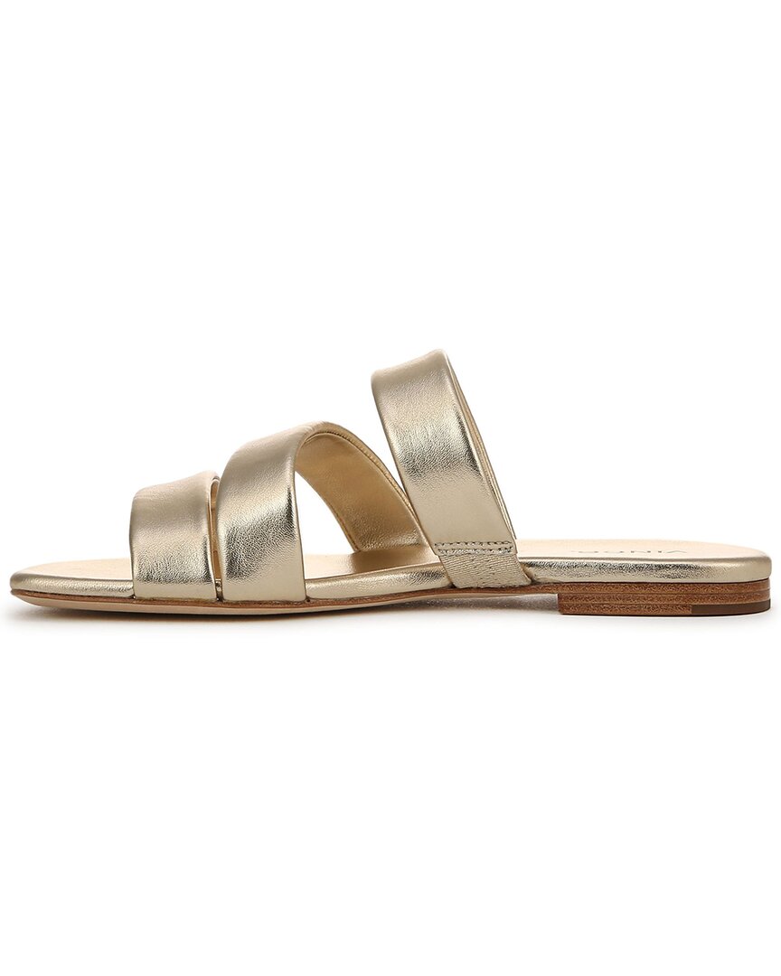 Vince Dallas Leather Sandal, Champagne — фото 2