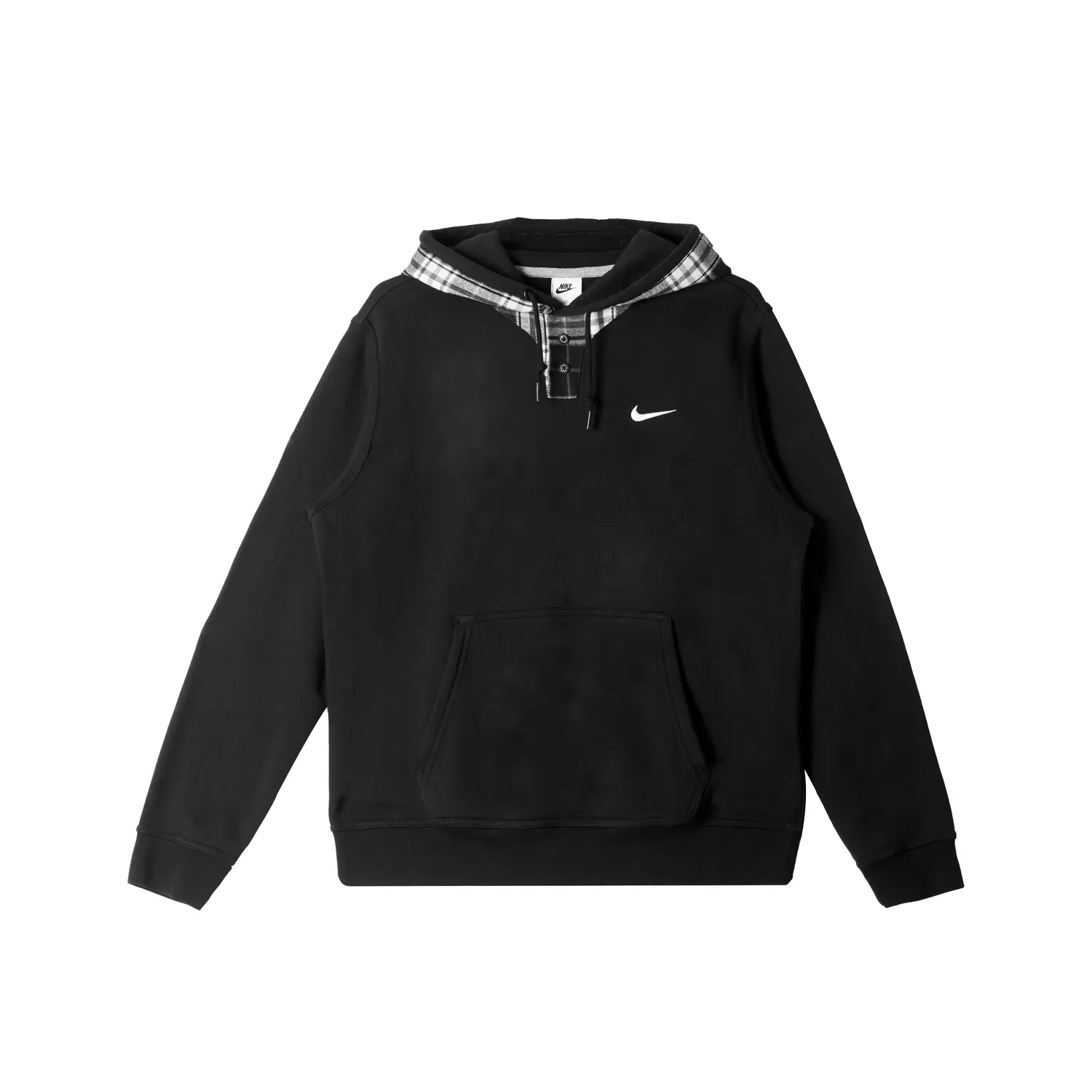 

Nike Мужская толстовка Club с капюшоном, черная, средней толщины