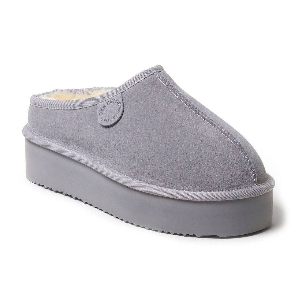 Женские тапочки Fireside by Dearfoams Queenstown на платформе с клогами, цвет Sleet