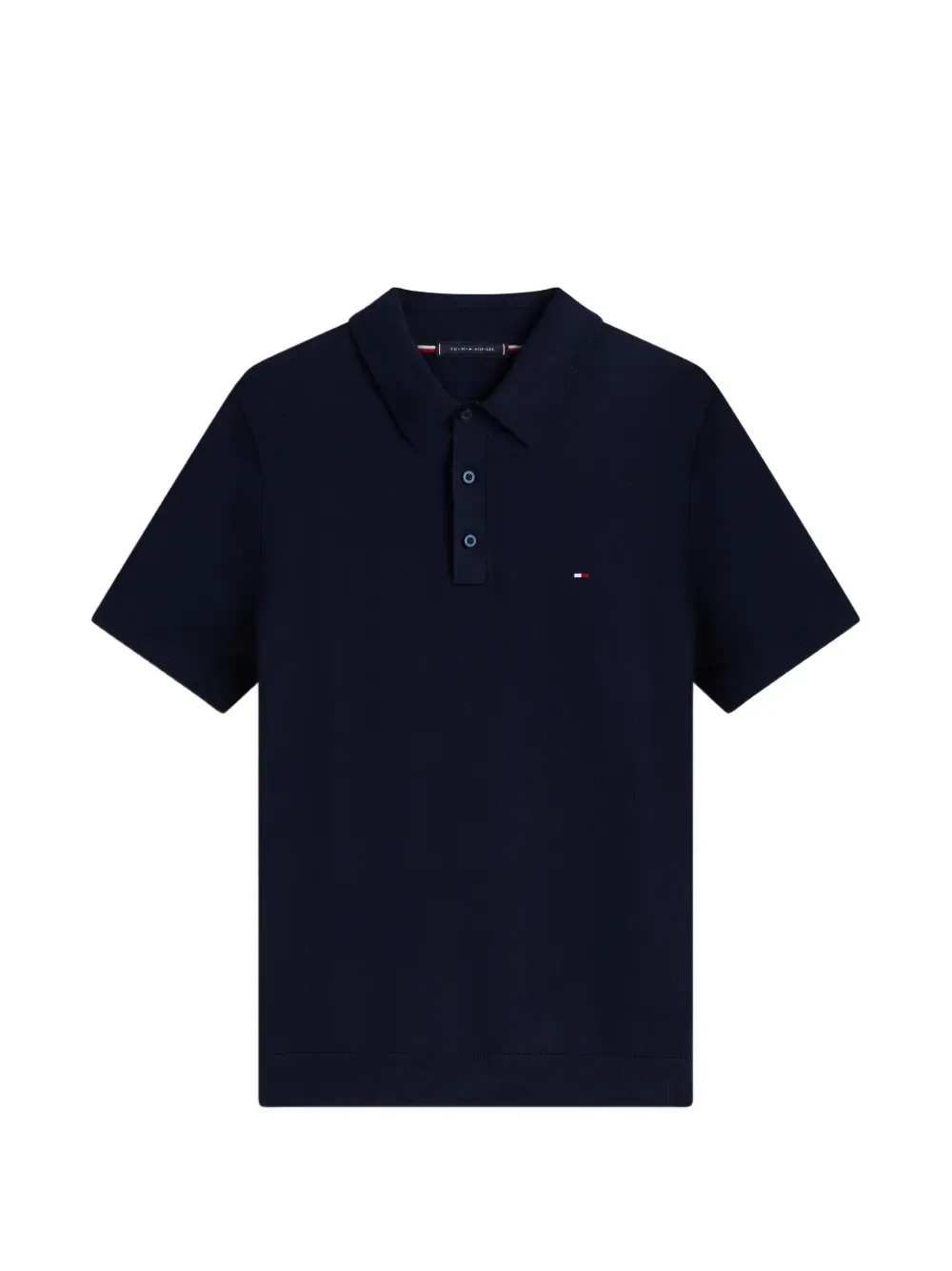 Трикотаж с короткими рукавами на пуговицах Tommy Hilfiger, синий