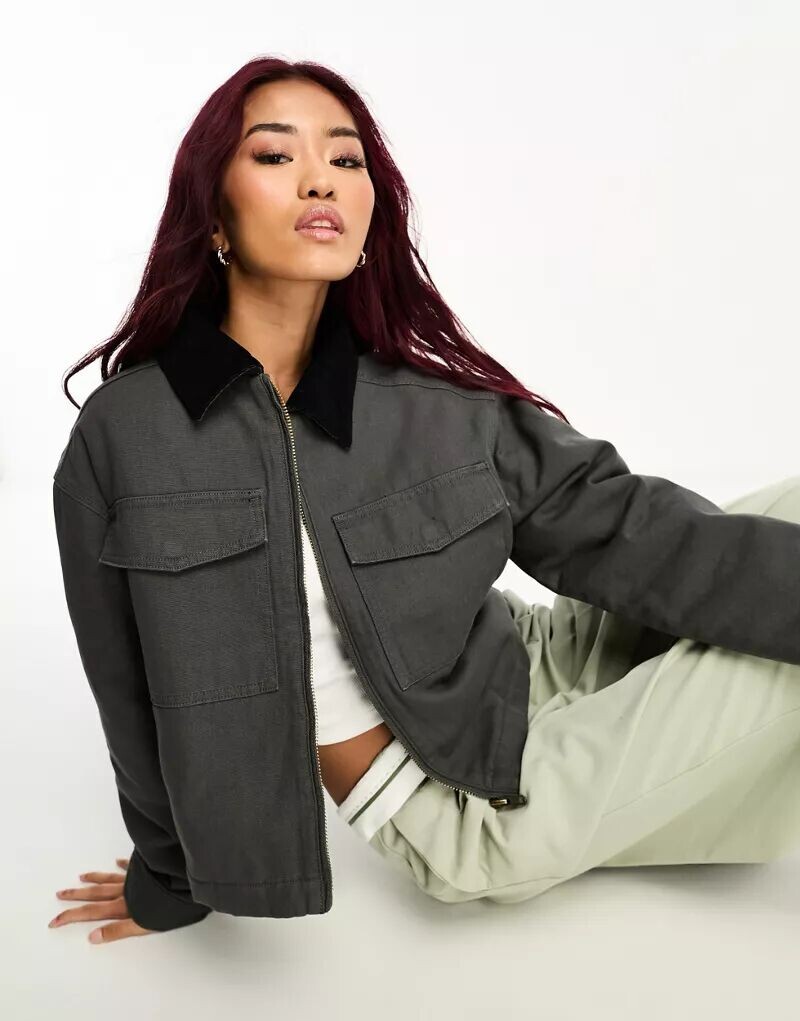 

Укороченная льняная куртка ASOS