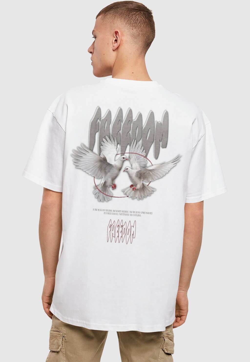 

Футболка с принтом BIRDS OF PEACE Merchcode, белый