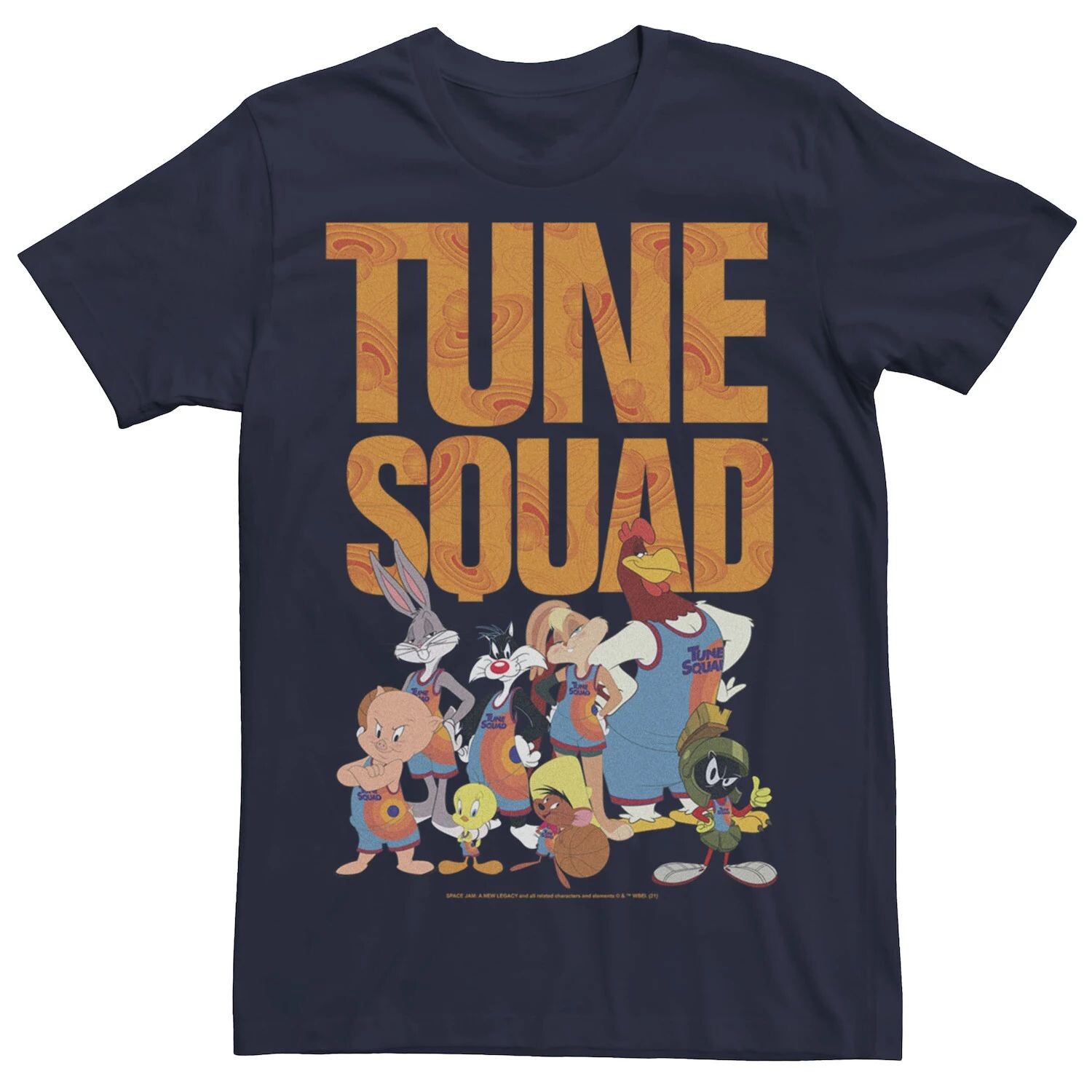 

Мужская футболка с текстом Space Jam 2 Tune Squad Group Shot Licensed Character