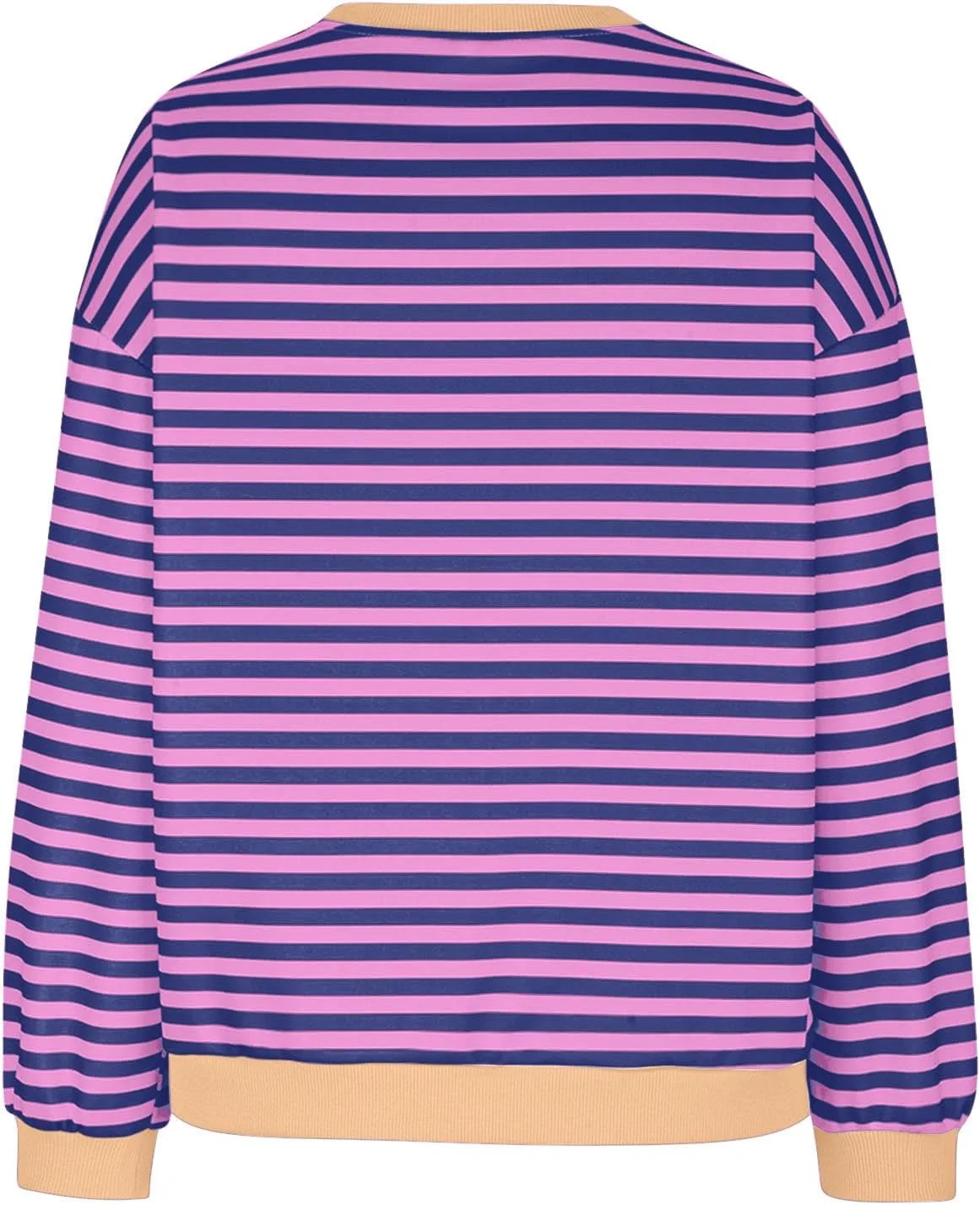 Свитшот женский оверсайз с цветными блоками, Generic, A16 Purple — фото 3