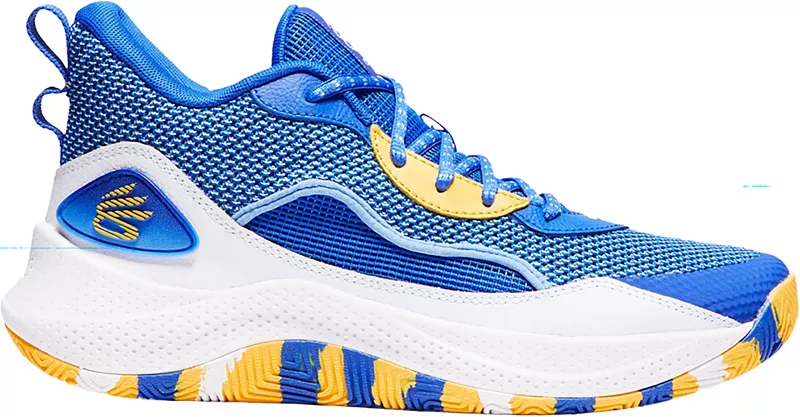 Баскетбольные кроссовки Under Armour Curry 3Z 24, синий/желтый