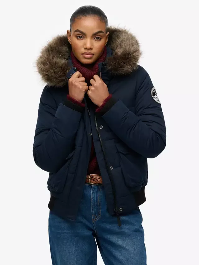 Куртка-бомбер Everest Ella, цвет Затмение (темно-синий) Superdry