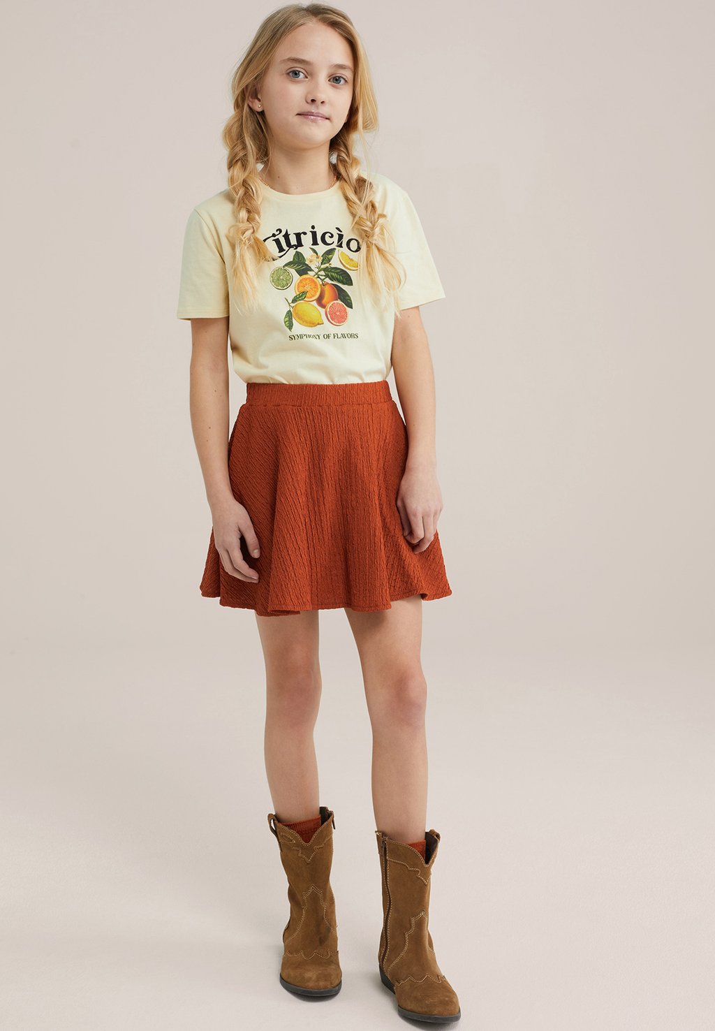 

Мини-юбка Shorts WE Fashion, оранжевый