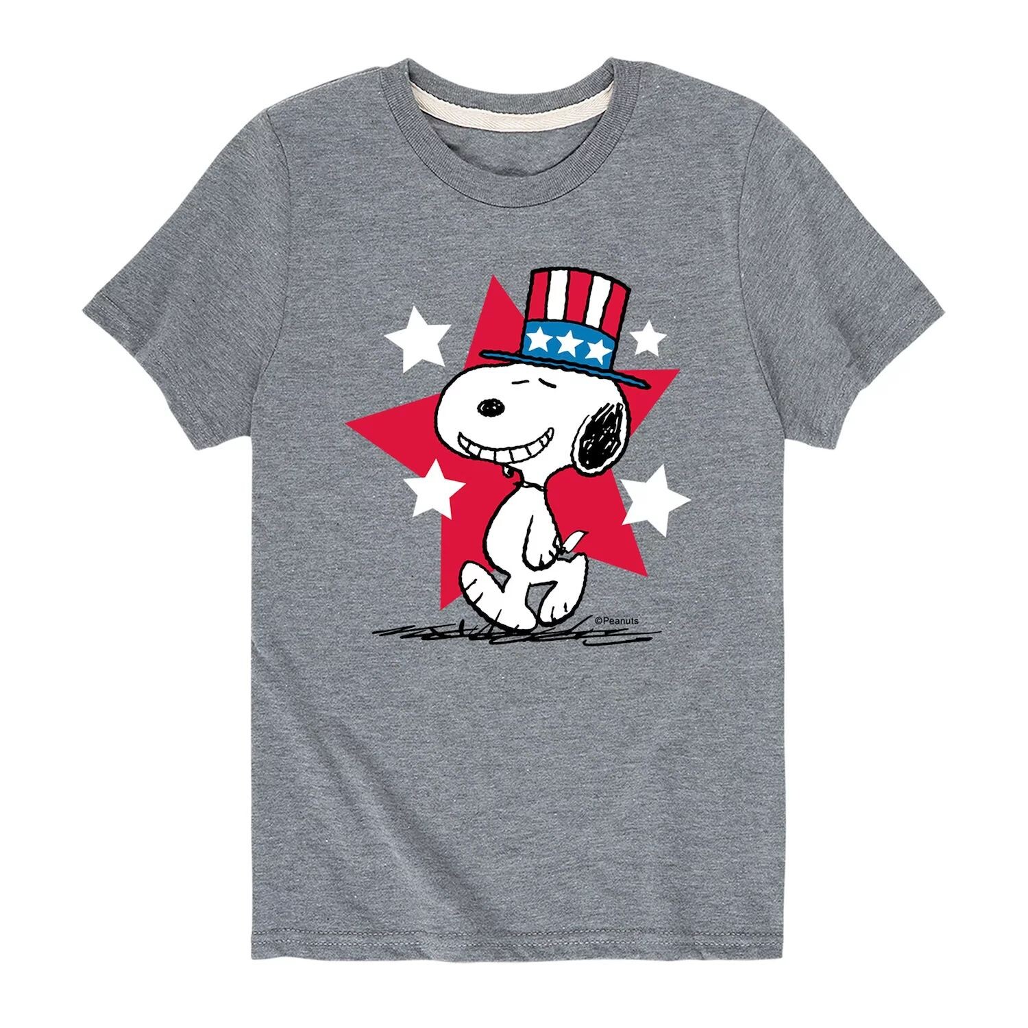 

Футболка с рисунком Peanuts Snoopy Americana Stars для мальчиков 8–20 лет Licensed Character