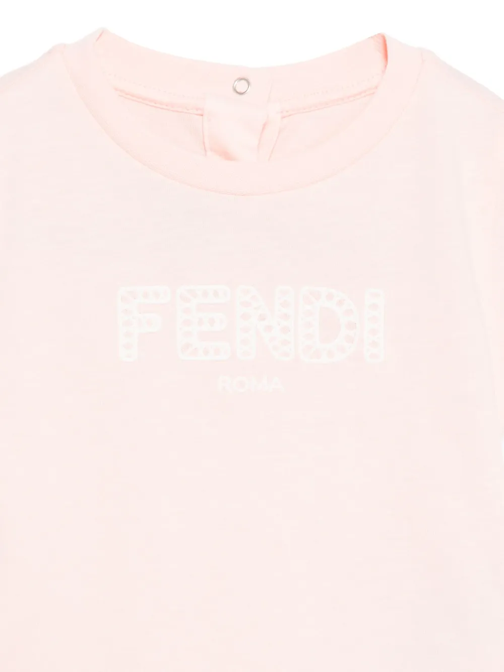Футболка с логотипом FENDI KIDS, розовый — фото 3