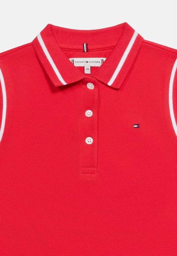 Классическая рубашка-поло без рукавов с контрастной отделкой Tommy Hilfiger, Red Alert — фото 4