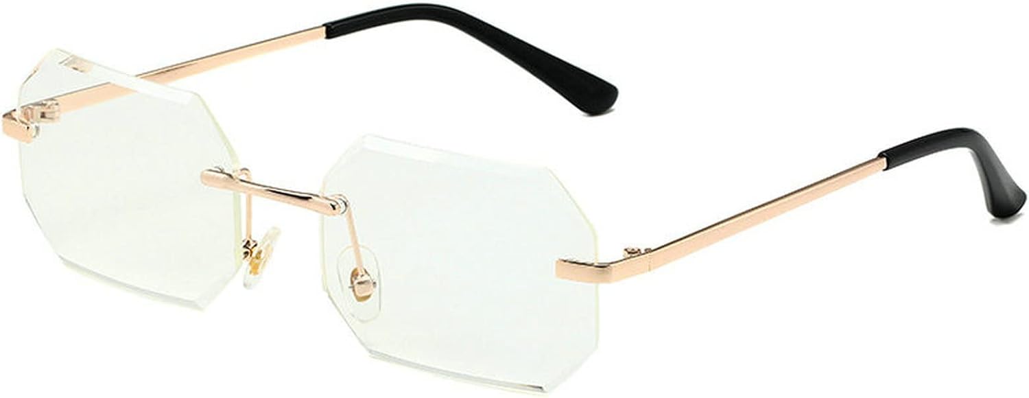 

Солнцезащитные очки COTIA без оправы, прямоугольные, женские, с защитой от УФ-излучения UV400, модные мужские солнцезащитные очки, прозрачные, летние аксессуары, маленькие квадратные, White