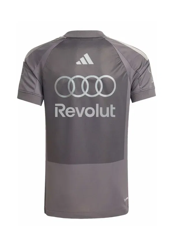 Футболка спортивная Adidas Performance Audi revolut f1 team driver replica, серый страта/железный металлик — фото 2