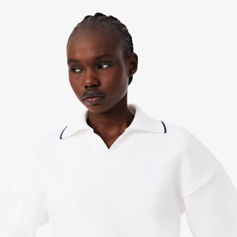 Свитшот женский Lacoste Tennis Heritage, белый — фото 2
