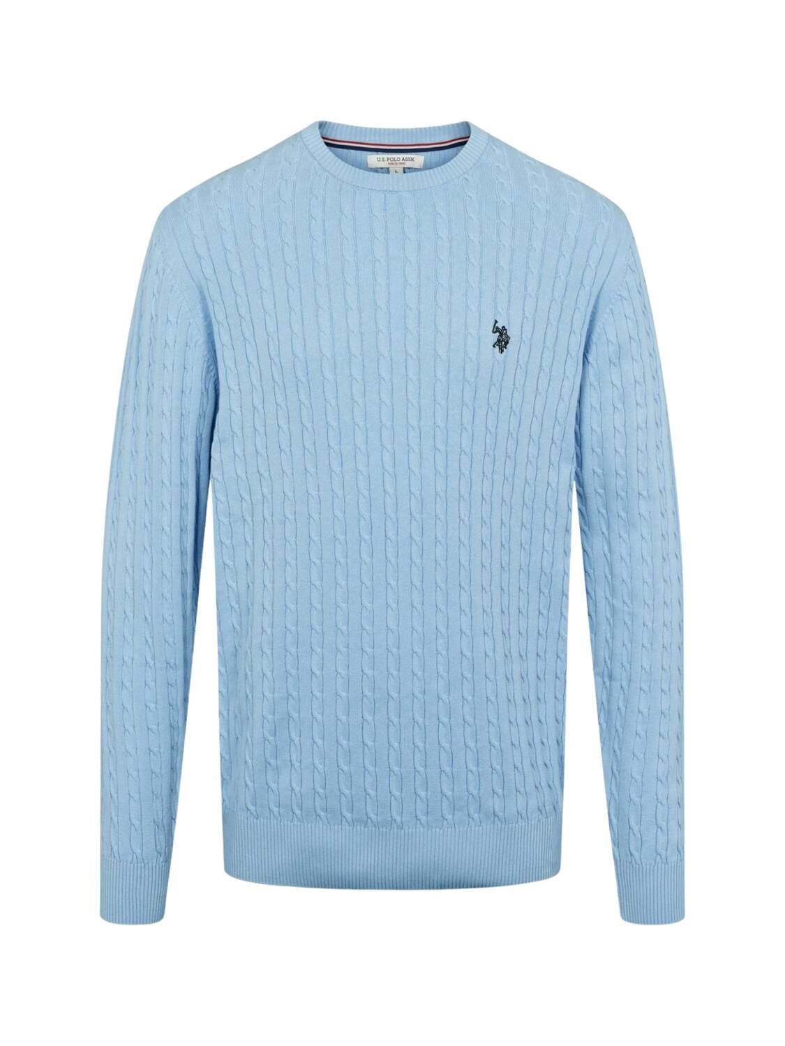 

U.S. POLO ASSN. Свитер 'UMMads' в цвете Marine Blue, Light Blue