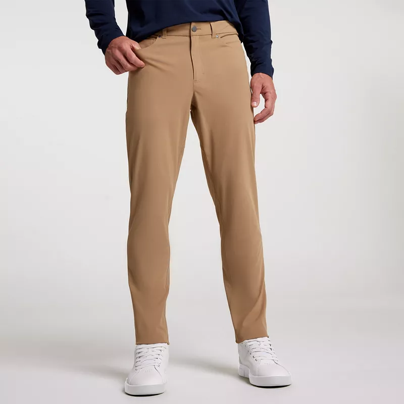 

Мужские брюки Slim Fit с 5 карманами VRST — новинка для дополнительного комфорта, цвет Warm Stone