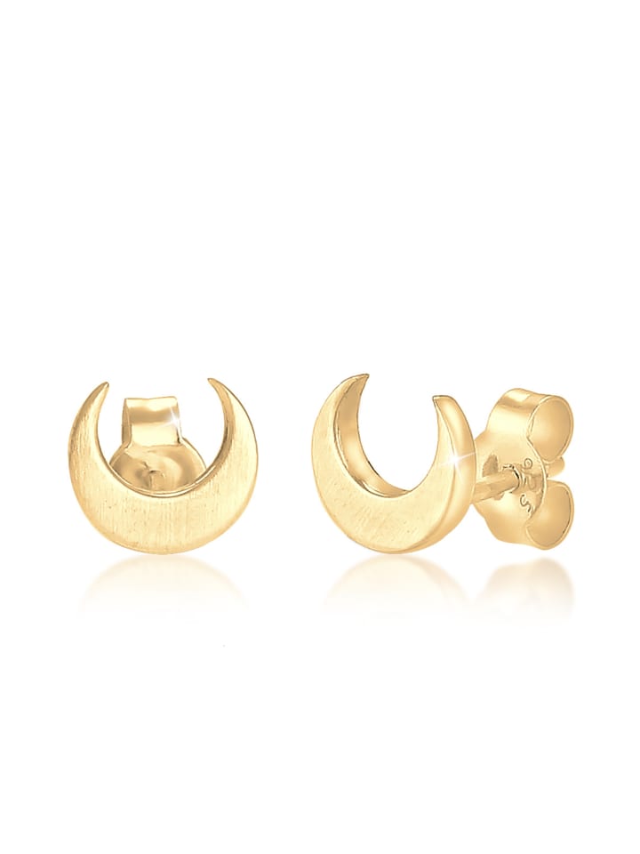 

Elli Серьги из серебра 925 пробы с золотым узором «Астрономический полумесяц»