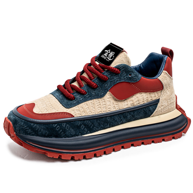 

Jinho Кроссовки мужские низкие повседневные красные синие, цвет Red Blue