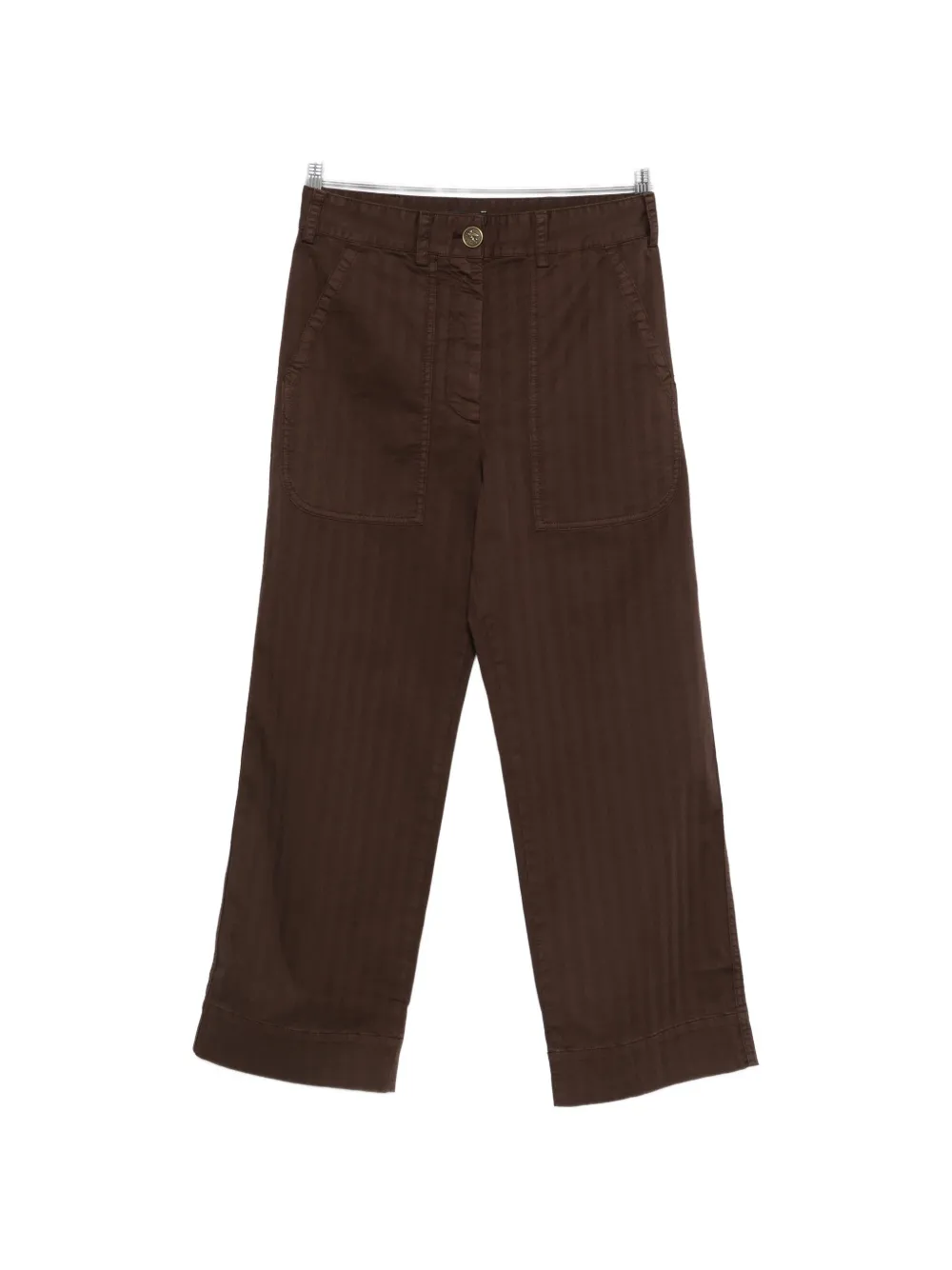 

Брюки из елочки с накладными карманами Etro, коричневый