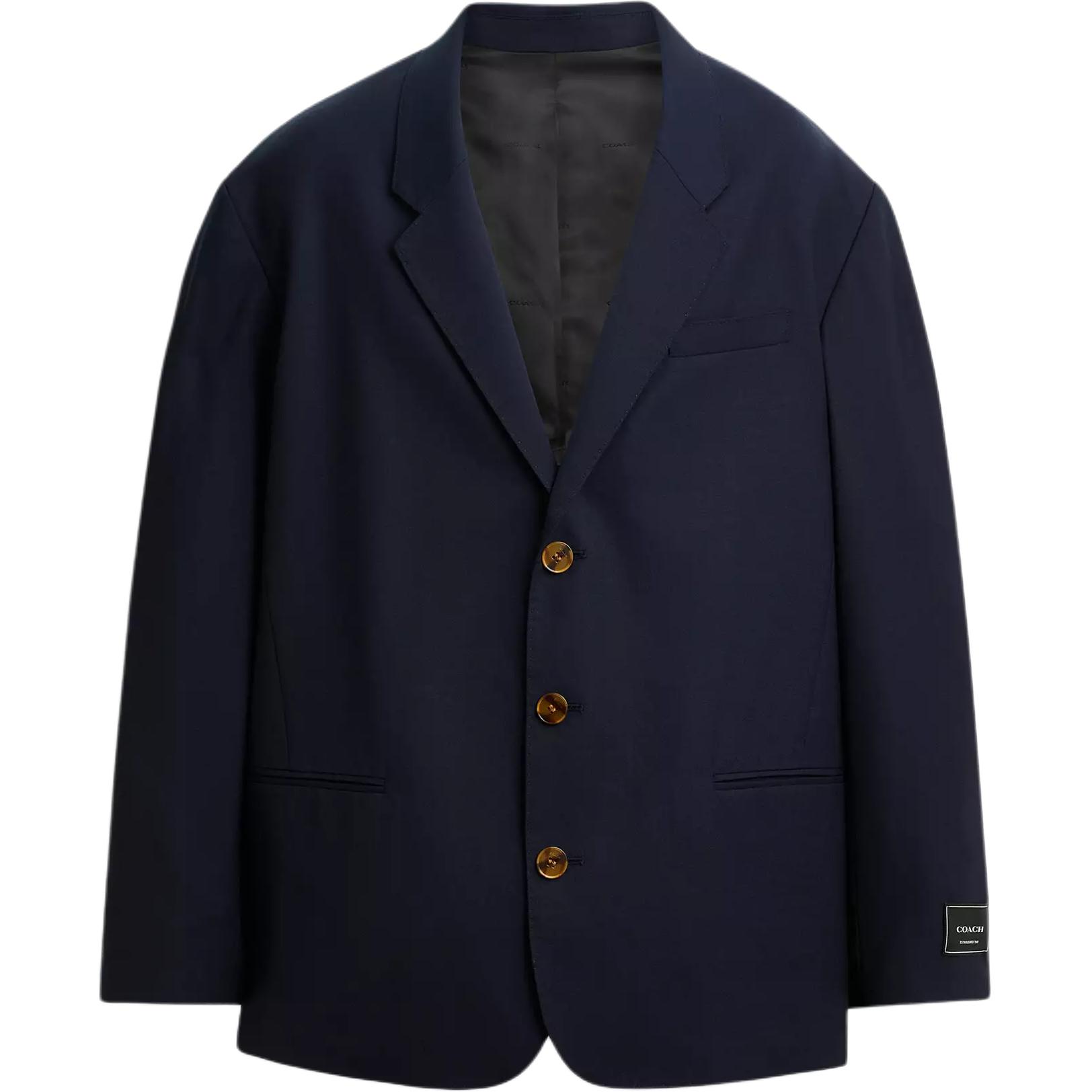

COACH Мужской пиджак делового костюма темно-синий, Navy Blue