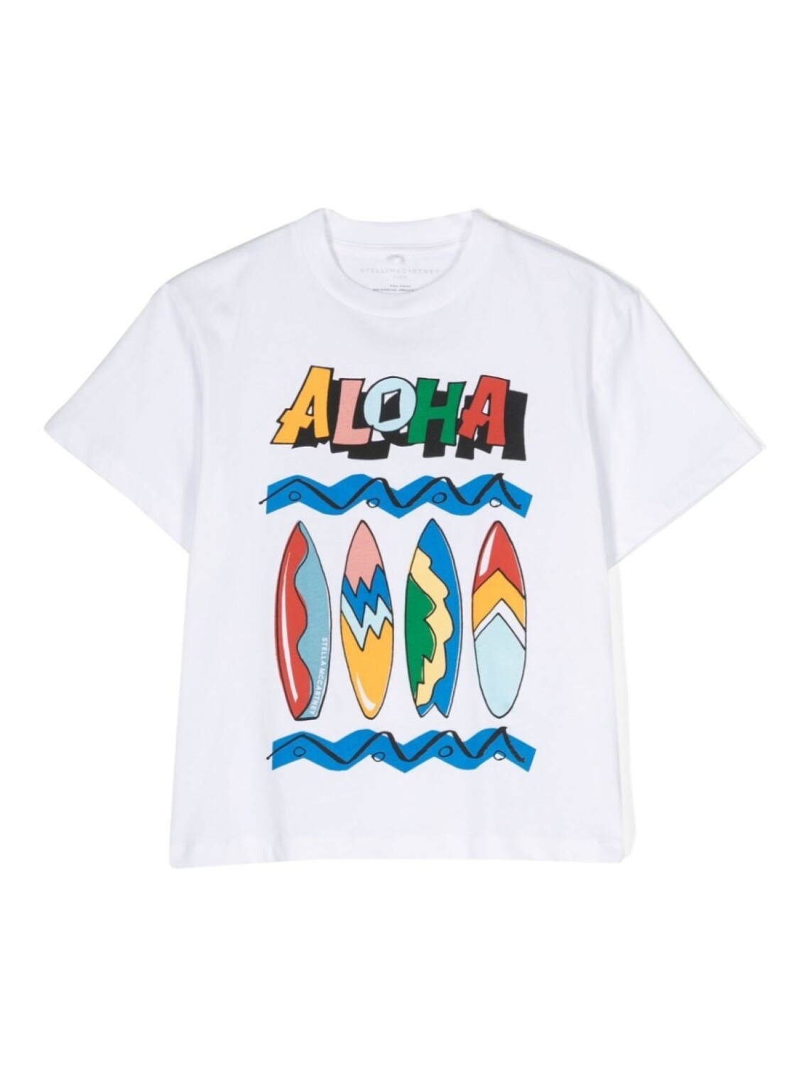 

Футболка с графичным принтом Stella McCartney Kids, белый