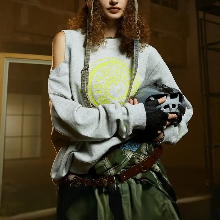 Свитшот Levi’s Denim Drifter Series Женский Серый — фото 4