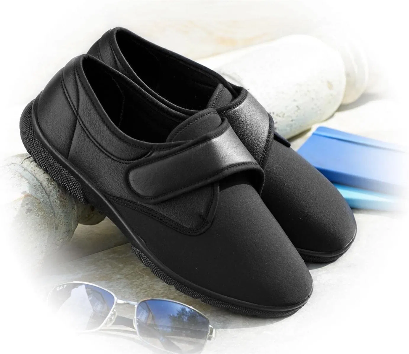 Мужские ботинки DB Easy B Carlton с застежкой-липучкой 82025A EE-4E (2V) Db Shoes, Black — фото 4