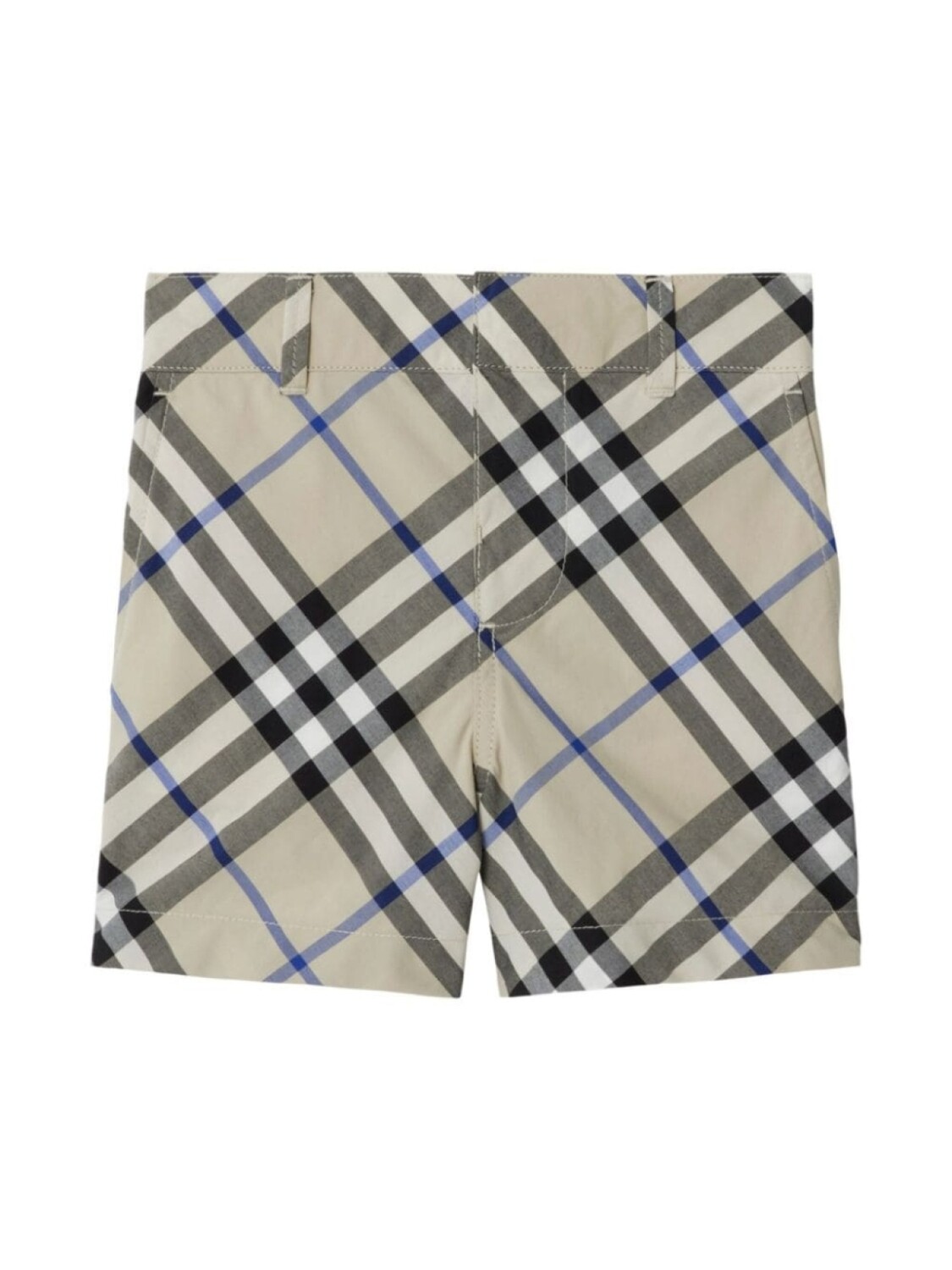 

Burberry Kids клетчатые хлопковые шорты, нейтральный цвет