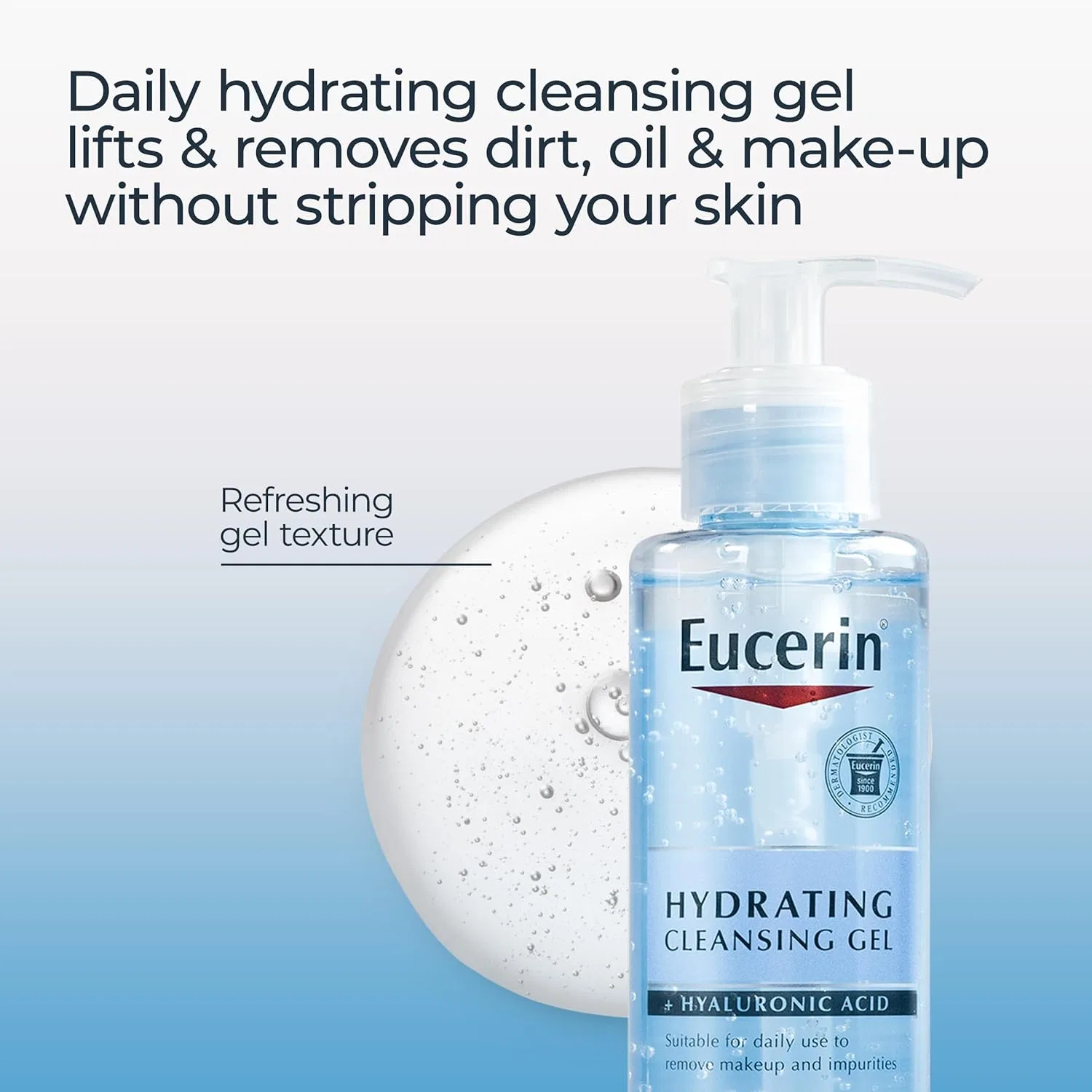 Увлажняющий очищающий гель с гиалуроновой кислотой от Eucerin Eucerin — фото 3