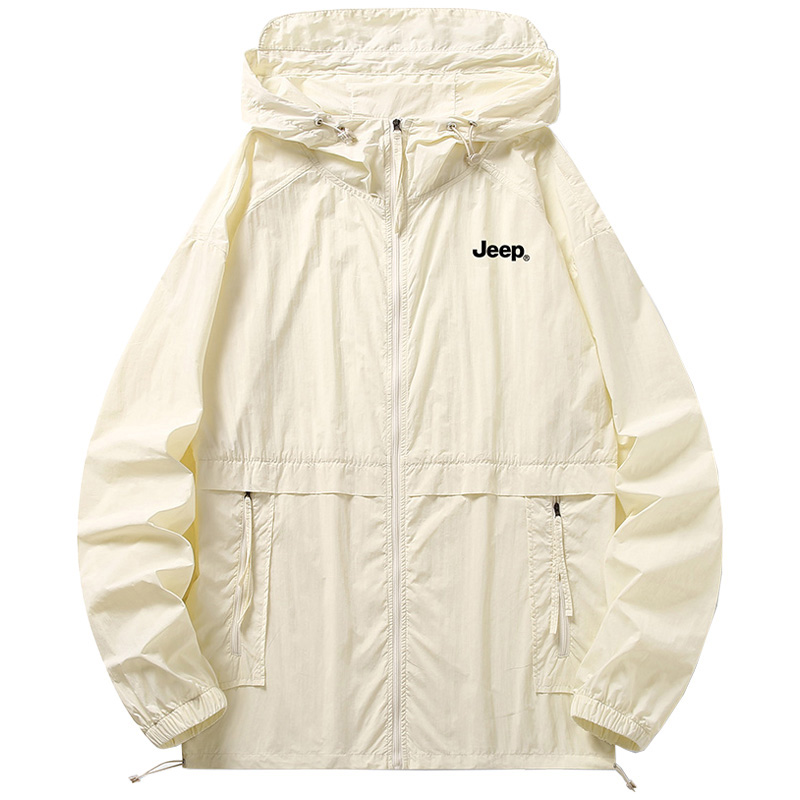 

Дышащая и быстросохнущая одежда с защитой от ультрафиолета Unisex Jeep, бежевый оранжевый