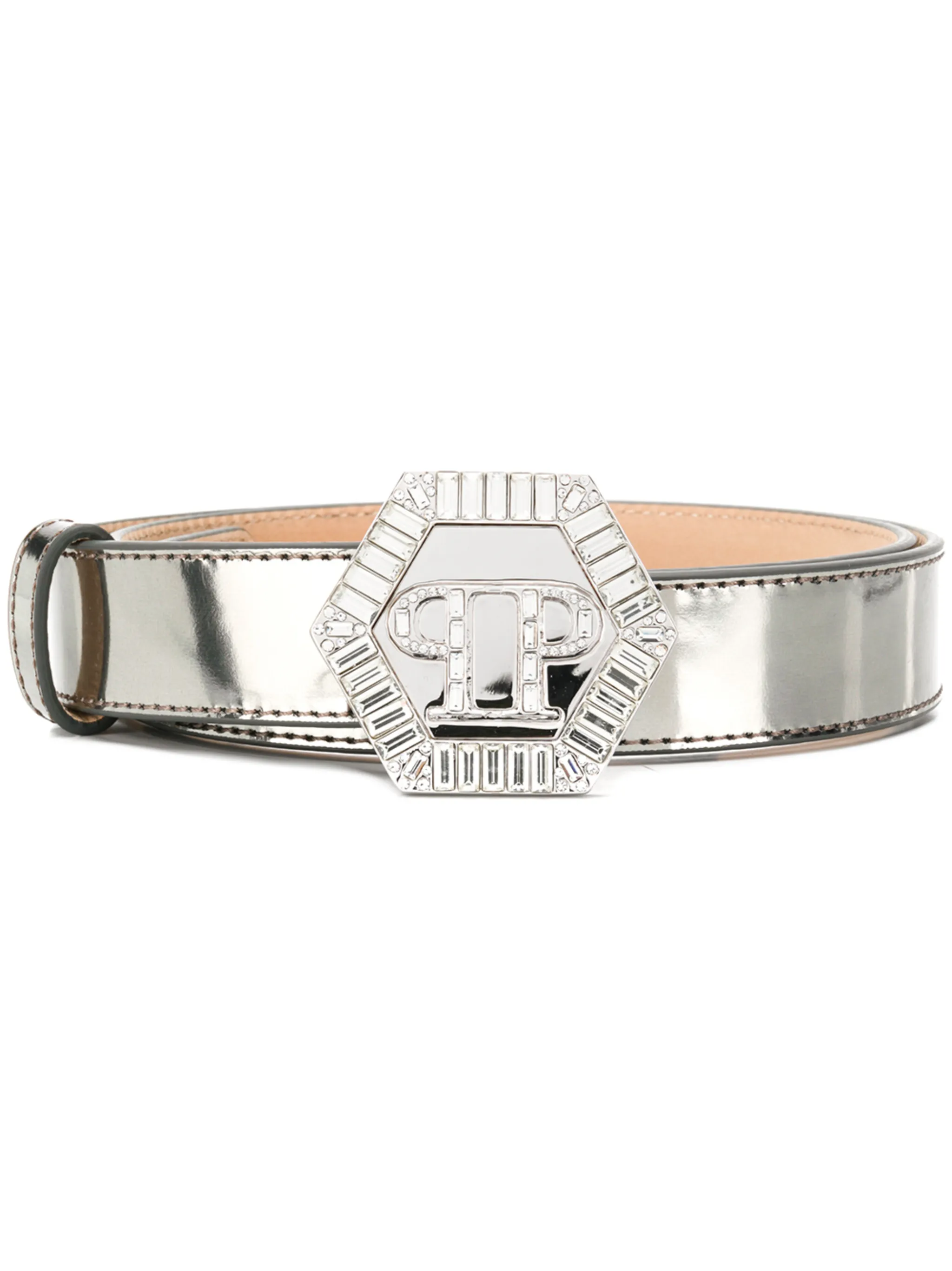 

Ремень Joe Philipp Plein, серебристый