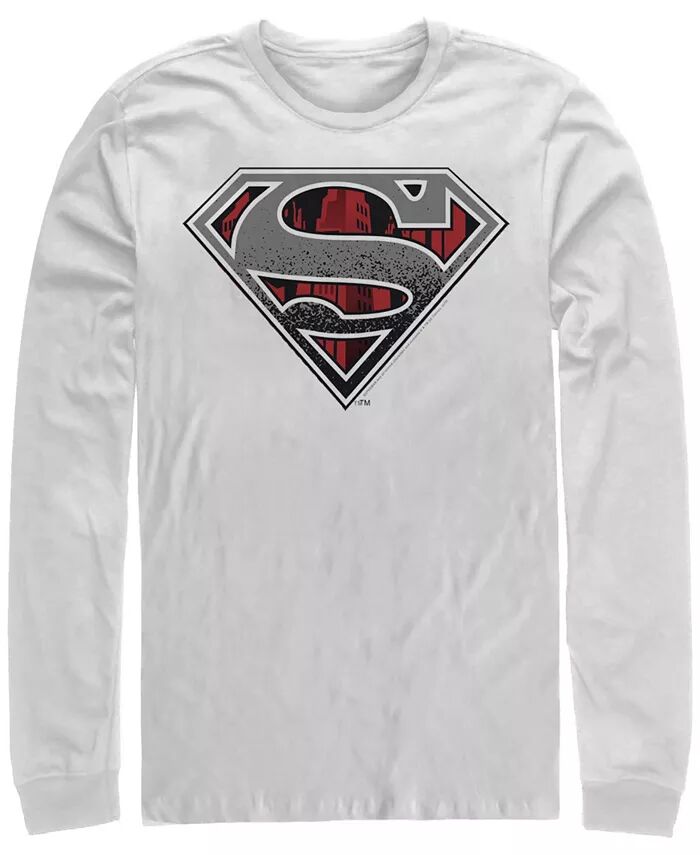 

Мужская футболка с длинным рукавом и логотипом Superman Concrete Fifth Sun, белый