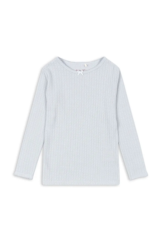 

Детский хлопковый лонгслив с длинным рукавом MINNIE GOTS Konges Sløjd, синий